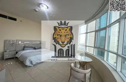 Apartment - 1 Bedroom - 2 Bathrooms for rent in Orient Tower 2 - Orient Towers - Al Bustan - Ajman