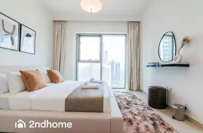 Room / Bedroom image for: Apartment - 2 Bedrooms - 2 Bathrooms for rent in Downtown Views II Tower 3 - Downtown Views II - Downtown Dubai - Dubai, Image 1