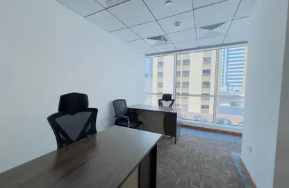 Office Space - Studio - 4 Bathrooms for rent in Hanging Garden Tower - Al Danah - Abu Dhabi