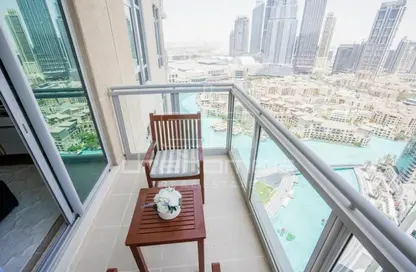 صورة لـ شرفة شقة - غرفة نوم - 1 حمام للايجار في 1ذا ريزيدنس - برج ريزيدنس - دبي وسط المدينة - دبي ، صورة رقم 1