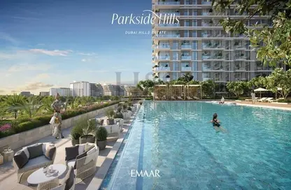 Pool image for: Apartment - 2 Bedrooms - 2 Bathrooms for sale in Parkside Views - Dubai Hills Estate - Dubai, Image 1
