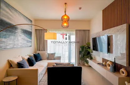 صورة لـ غرفة المعيشة شقة - غرفة نوم - 1 حمام للايجار في برج رويال - دبي وسط المدينة - دبي ، صورة رقم 1