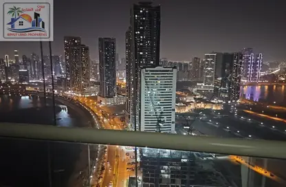 شقة - 2 غرف نوم - 3 حمامات للايجار في برج المروة 1 - أبراج المروة - كورنيش البحيرة - الشارقة