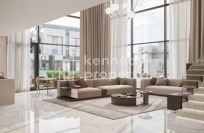 Living Room image for: Apartment - 1 Bedroom - 2 Bathrooms for sale in Royal Park - Masdar City - Abu Dhabi, Image 1
