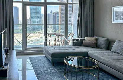 Living Room image for: Apartment - 1 Bedroom - 2 Bathrooms for sale in PRIVE BY DAMAC (A) - DAMAC Maison Privé - Business Bay - Dubai, Image 1