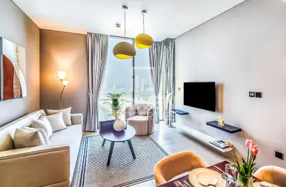 Living Room image for: Apartment - 2 Bedrooms - 2 Bathrooms for rent in Creek Vistas Reserve - Sobha Hartland - Mohammed Bin Rashid City - Dubai, Image 1