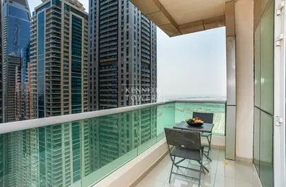 Balcony image for: Apartment - 1 Bedroom - 1 Bathroom for rent in Marina Pinnacle - Dubai Marina - Dubai, Image 1