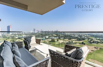 Terrace image for: Apartment - 2 Bedrooms - 3 Bathrooms for rent in Vida Residence 2 - Vida Residence - The Hills - Dubai, Image 1