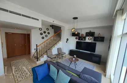 Living Room image for: Apartment - 2 Bedrooms - 3 Bathrooms for sale in Dorra Bay - Dubai Marina - Dubai, Image 1