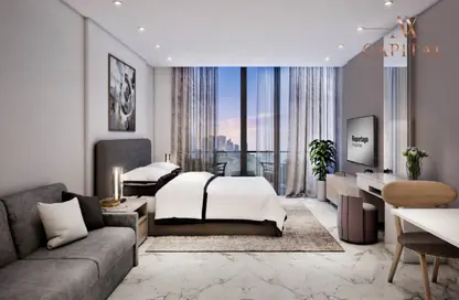 Room / Bedroom image for: Apartment - 2 Bedrooms - 2 Bathrooms for sale in Rukan Residences - Rukan - Dubai, Image 1