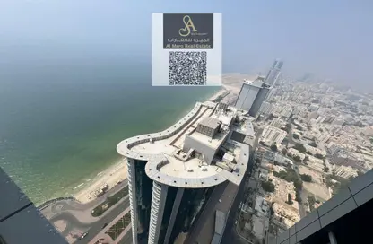 شقة - غرفة نوم - 2 حمامات للبيع في برج الكورنيش - طريق كورنيش عجمان - عجمان