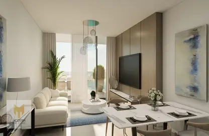 Living / Dining Room image for: Apartment - 4 Bedrooms - 5 Bathrooms for sale in Vista 3 - Al Reem Island - Abu Dhabi, Image 1