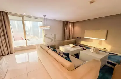 Living Room image for: Apartment - 3 Bedrooms - 4 Bathrooms for rent in DAMAC Maison The Vogue - Business Bay - Dubai, Image 1