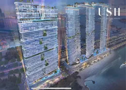 Outdoor Building image for: Apartment - 1 Bedroom - 1 Bathroom for sale in Damac Bay 2 - Dubai Harbour - Dubai, Image 1