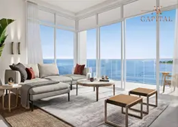 Living Room image for: Apartment - 1 Bedroom - 2 Bathrooms for sale in Bluewaters Bay Building 1 - Bluewaters Bay - Bluewaters - Dubai, Image 1