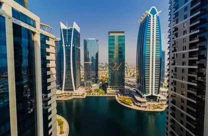 شقة - غرفة نوم - 2 حمامات للايجار في ابراج جرين ليك - (JLT) مجمع S - أبراج بحيرة الجميرا - دبي
