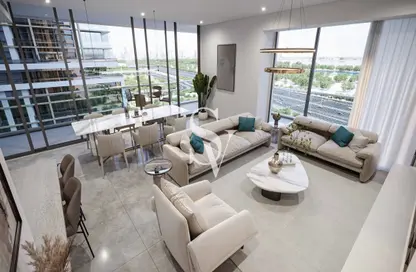 Living Room image for: Apartment - 2 Bedrooms - 3 Bathrooms for sale in Sobha One - Sobha Hartland - Mohammed Bin Rashid City - Dubai, Image 1