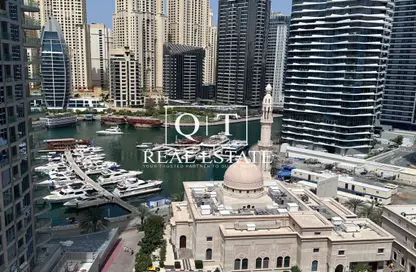 شقة - غرفة نوم - 1 حمام للايجار في برج مانشستر - دبي مارينا - دبي