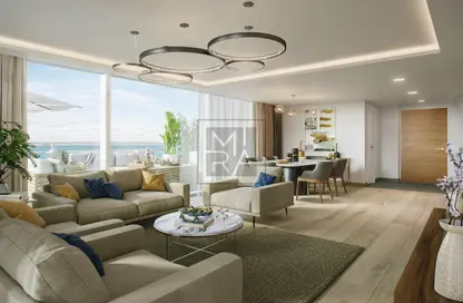 Living / Dining Room image for: Apartment - 2 Bedrooms - 4 Bathrooms for sale in Yas Beach Residences - Yas Bay - Yas Island - Abu Dhabi, Image 1