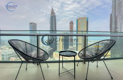 شقة - غرفة نوم - 2 حمامات للايجار في برج فيستا - برج فيستا - وسط مدينة دبي - دبي