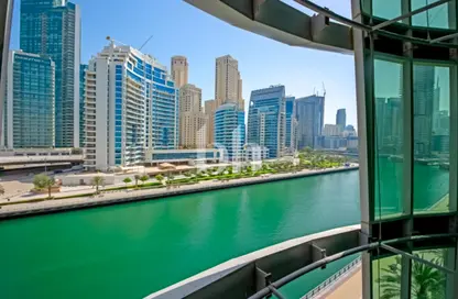 شقة - 2 غرف نوم - 2 حمامات للايجار في برج بانوراما - دبي مارينا - دبي