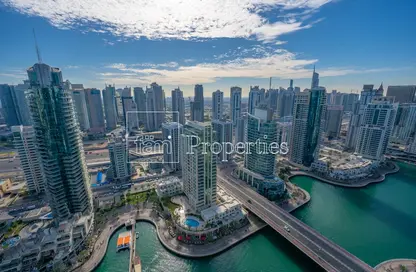 Water View image for: Apartment - 3 Bedrooms - 4 Bathrooms for rent in No.9 - Dubai Marina - Dubai, Image 1