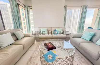 Living Room image for: Apartment - 3 Bedrooms - 3 Bathrooms for rent in Creekside 18 - Dubai Creek Harbour (The Lagoons) - Dubai, Image 1