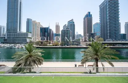 Apartment - 3 Bedrooms - 4 Bathrooms for rent in Marina Wharf 2 - Marina Wharf - Dubai Marina - Dubai
