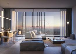 Living / Dining Room image for: Apartment - 2 bedrooms - 3 bathrooms for sale in Nasaq - Aljada - Sharjah, Image 1