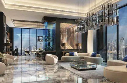 صورة لـ غرفة المعيشة شقة للبيع في برج بن غاطي جاكوب آند كو ريزيدنس - الخليج التجاري - دبي ، صورة رقم 1