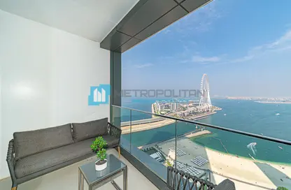 Balcony image for: Apartment - 3 Bedrooms - 4 Bathrooms for rent in Jumeirah Gate Tower 1 - The Address Jumeirah Resort and Spa - Jumeirah Beach Residence - Dubai, Image 1