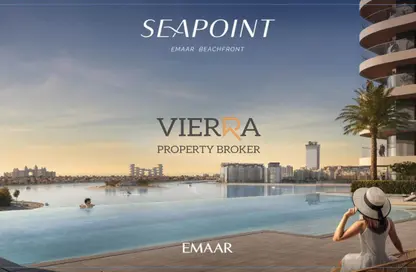 Apartment - 2 Bedrooms - 2 Bathrooms for sale in Seapoint Tower 1 - Seapoint - EMAAR Beachfront - Dubai Harbour - Dubai