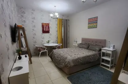 Apartment - Studio - 2 Bathrooms for rent in Orient Tower 2 - Orient Towers - Al Bustan - Ajman