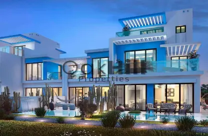 Outdoor House image for: Townhouse - 3 Bedrooms - 4 Bathrooms for sale in Santorini - Damac Lagoons - Dubai, Image 1
