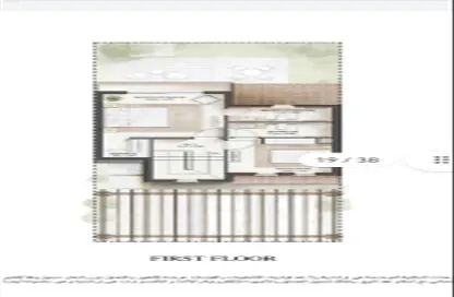 2D Floor Plan image for: Townhouse - 2 Bedrooms - 4 Bathrooms for sale in Alreeman - Al Shamkha - Abu Dhabi, Image 1