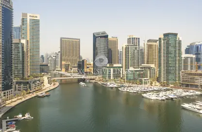 شقة - 2 غرف نوم - 2 حمامات للايجار في برج ذا بوينت - دبي مارينا - دبي