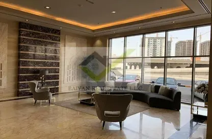 Living Room image for: Apartment - 2 Bedrooms - 2 Bathrooms for sale in Conquer Tower - Sheikh Maktoum Bin Rashid Street - Ajman, Image 1