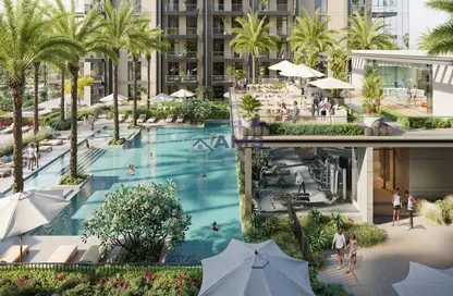 Pool image for: Apartment - 1 Bathroom for sale in Kensington Waters - Mohammed Bin Rashid City - Dubai, Image 1