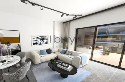Living Room image for: Apartment - 1 Bedroom - 1 Bathroom for sale in Grove Uptown Views - Saadiyat Island - Abu Dhabi, Image 1