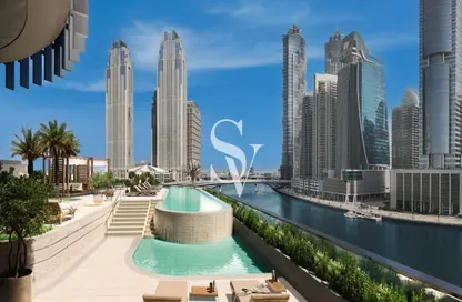 Pool image for: Apartment - 1 Bedroom - 2 Bathrooms for sale in The Crestmark - Business Bay - Dubai, Image 1