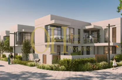 Outdoor House image for: Townhouse - 3 Bedrooms - 4 Bathrooms for sale in The Sustainable City - Yas Island - Yas Island - Abu Dhabi, Image 1