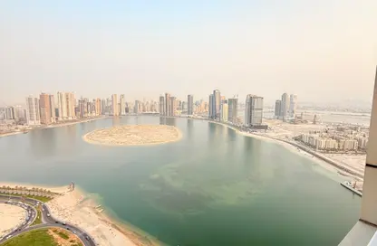 Apartment - 3 Bedrooms - 3 Bathrooms for rent in Beach Tower 1 - Al Khan Lagoon - Al Khan - Sharjah