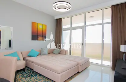 Room / Bedroom image for: Apartment - 1 Bedroom - 2 Bathrooms for sale in Tower 108 - Jumeirah Village Circle - Dubai, Image 1