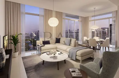 Living / Dining Room image for: Apartment - 3 Bedrooms - 4 Bathrooms for sale in Podium Villas - South Ridge - Downtown Dubai - Dubai, Image 1