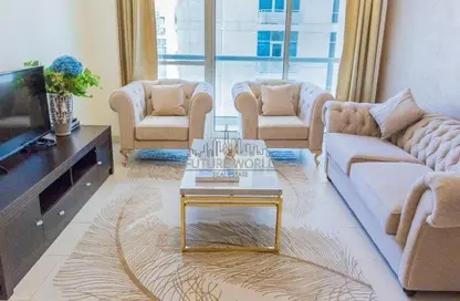 Living Room image for: Apartment - 2 Bedrooms - 2 Bathrooms for sale in Scala Tower - Business Bay - Dubai, Image 1