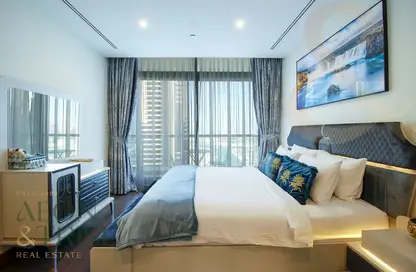 Room / Bedroom image for: Apartment - 3 Bedrooms - 3 Bathrooms for rent in Iris Blue - Dubai Marina - Dubai, Image 1