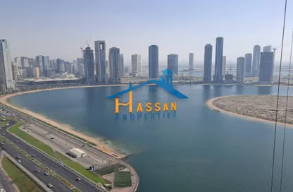 Apartment - 2 Bedrooms - 3 Bathrooms for rent in Al Waleed Tower - Al Qasba - Sharjah