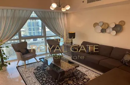 Living Room image for: Apartment - 1 Bedroom - 2 Bathrooms for sale in Ocean Terrace - Marina Square - Al Reem Island - Abu Dhabi, Image 1
