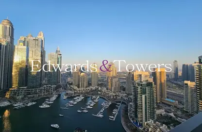 شقة - 3 غرف نوم - 4 حمامات للايجار في No.9 - دبي مارينا - دبي