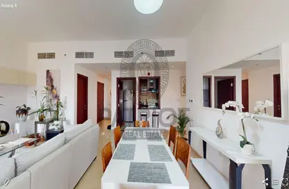 Living / Dining Room image for: Apartment - 2 Bedrooms - 3 Bathrooms for rent in Amwaj 4 - Amwaj - Jumeirah Beach Residence - Dubai, Image 1
